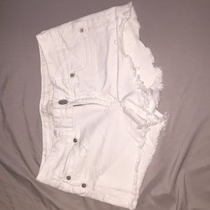 White American Eagle Jean Shorts